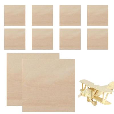 10 PIÈCES Feuille de tilleul 3 mm Contreplaqué Feuilles de tilleul Non finies Fines Feuilles de bois Pour Découpe Laser Gravure Bricolage Modélisme