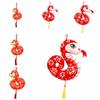 Tassels Snake Mascot Hangings Flower 2025 New Year Toys Lovely Snake Dolls Pendant  Students