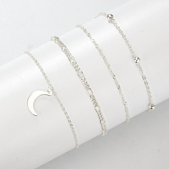 Anklet Moon Charm Exquisite Alloy Fashionable Ankle Bracelet for Dating