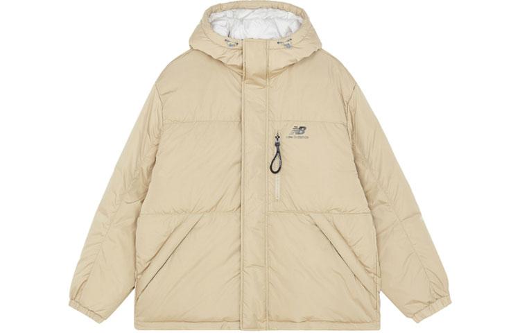 New Balance Down Jackets Men s Apricot Hooded Moderate Other AMJ13333-HNA L