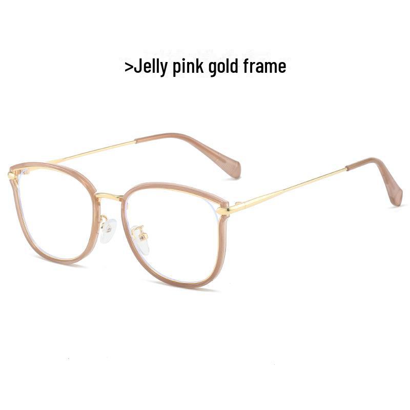 Xiaohongshu TR90 Fashion Trend Women's Large Frame Anti-Blue Light Glasses