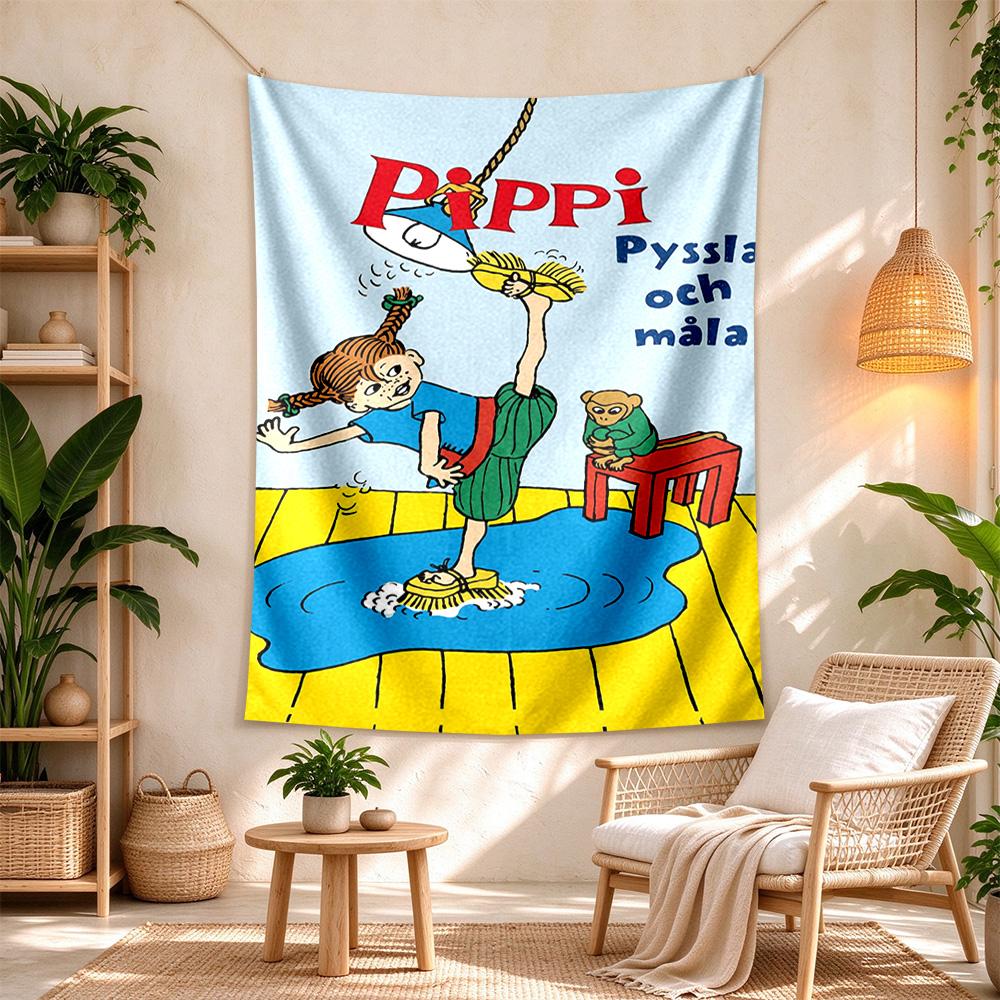 Pippi Handwoven Tapestry Psychedelic Art Perfect For Reading Corner Bedroom Dorm Wall Yearround Exotic Pattern Gift For New Home