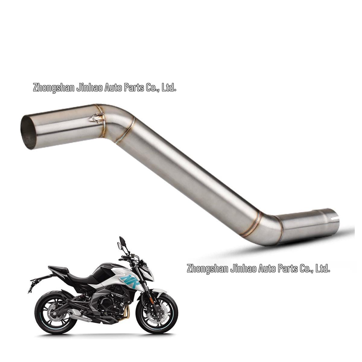 Motorcycle Modification Stainless Steel Mid-Pipe for Chunfeng NK400/NK650