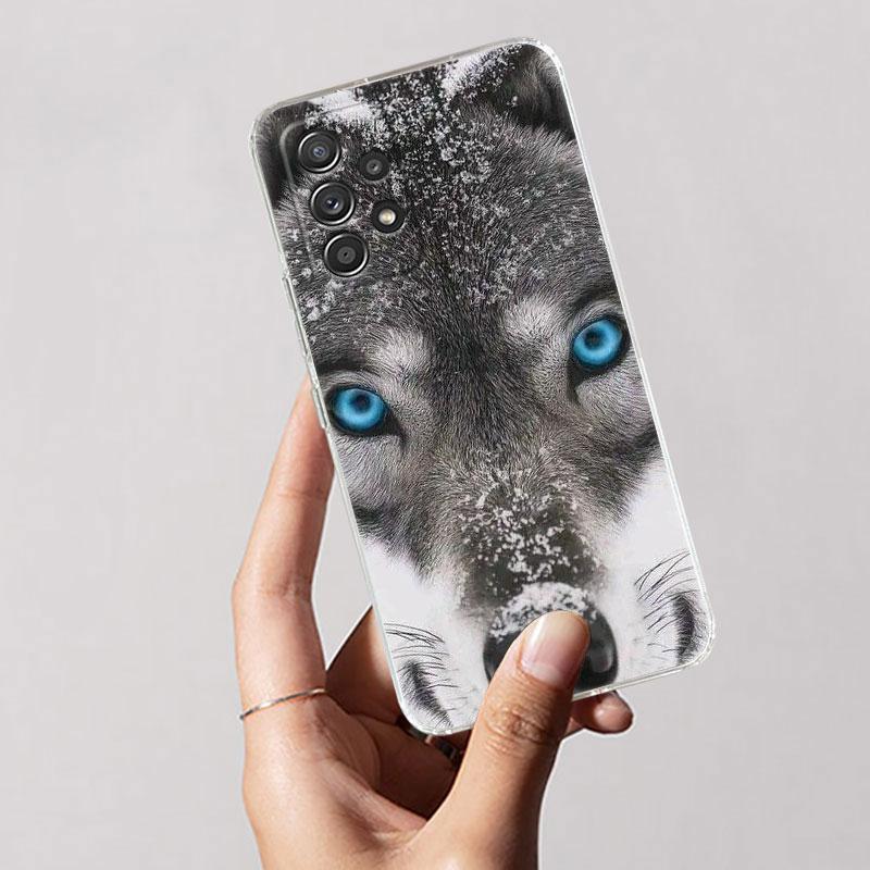 Die Wolf Löwe Katze Klare Weiche Handyhülle Für Samsung Galaxy A56 A57 A37 A55 A54 A36 A35 A26 A25 A16 A17 A07 A52 A34 A73 A53 Hülle