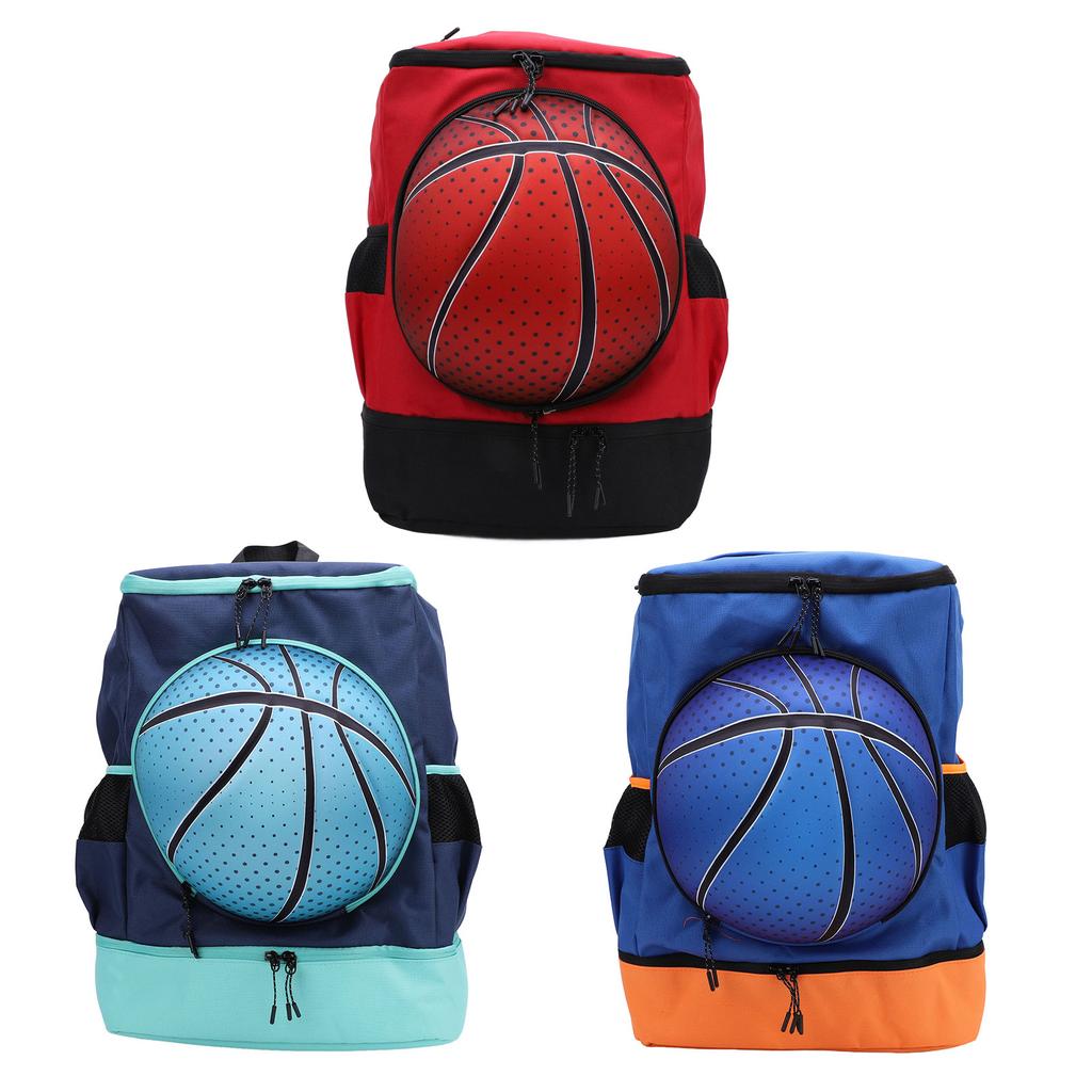 Basketball Backpack with Shoe Compartment Oxford Cloth Breathable Soccer Backpack Sports Bag for Out