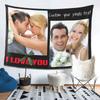 Custom Tapestry Upload Images/Text Customized Tapestry Wall Hanging Backdrop for Bedroom Dorm Wedding Multiple Sizes