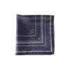 Vintage Navy Blue Silk Square Scarf Women 100% Mulberry Breathable Neck Protection Professional Light Mature Style Small