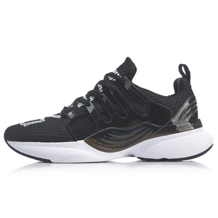 New LiNing Crazy Run X Cushioning Rebound Low Top Running Shoes Women's Standard Black