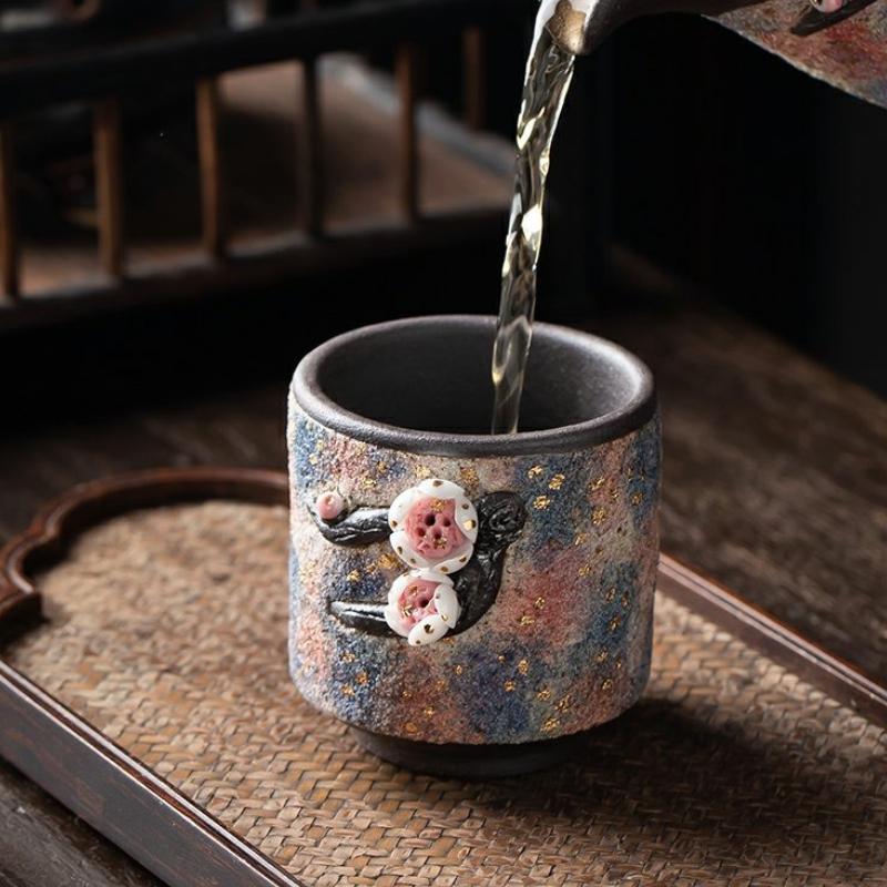 Master teacup teacup tea cup Laoyan mud personal special teacup coarse pottery creative tea ware gift