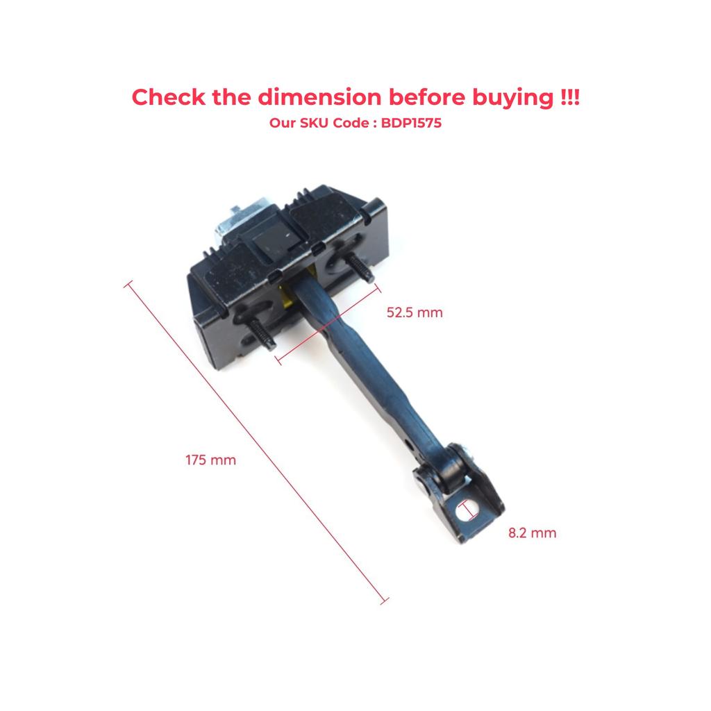 EDP1575 Ogranicznik drzwi tylnych w zestawie Pasek ograniczający do Toyota Avensis MK2 T25 2003-2008 6863005040