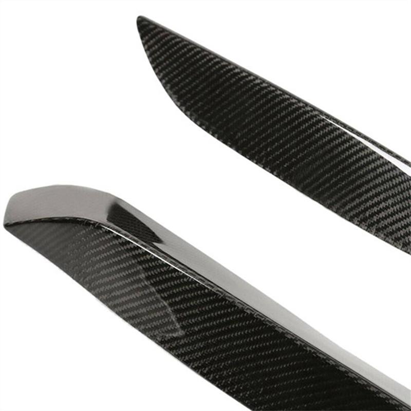 Real Carbon Fiber Front Bumper Side Splitter Canards Lip Spoiler For BMW F80 M3 F82 F83 M4 2015-2018