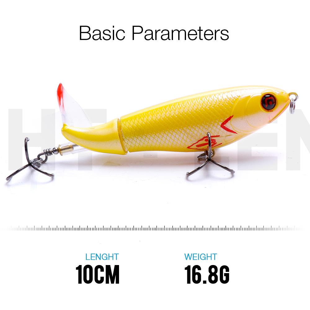 5pcs Topwater Pencil Whopper Popper Fishing Lure Set 10cm 16g Artificial Bait Wobbler Pike With Rotating Tail Tackle Kit