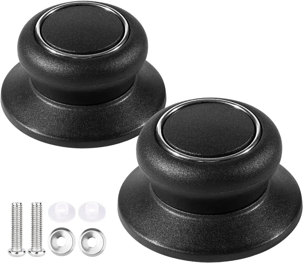 2Pcs Replacement Knob Handle For Glass Lid Knob Handle Stainless Steel Pot Pan Cover Cookware Handle Accessories Kitchen Tools