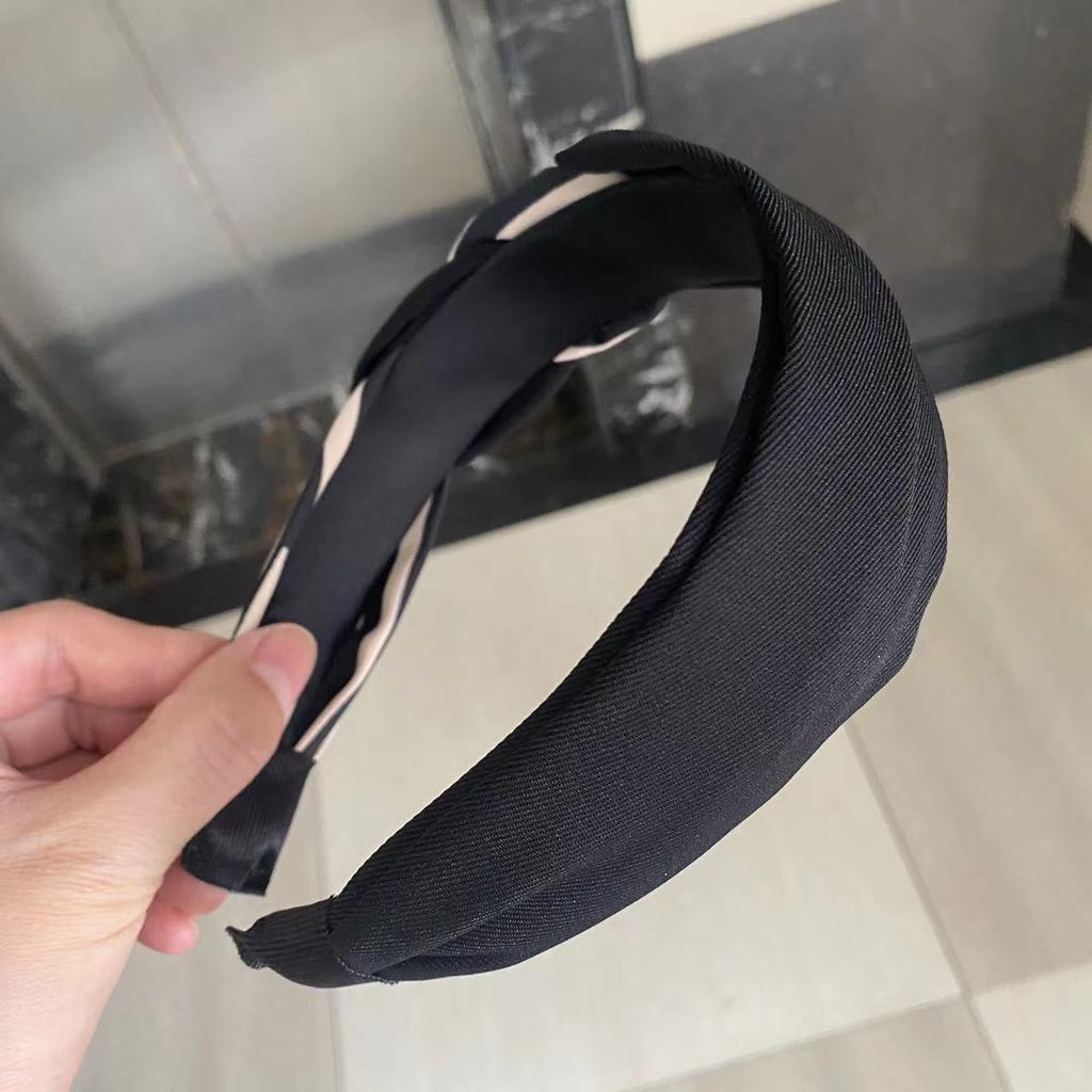 Hand Braided Twist Headband Wide Edge Non-slip Hairband Women's Hair Accessories