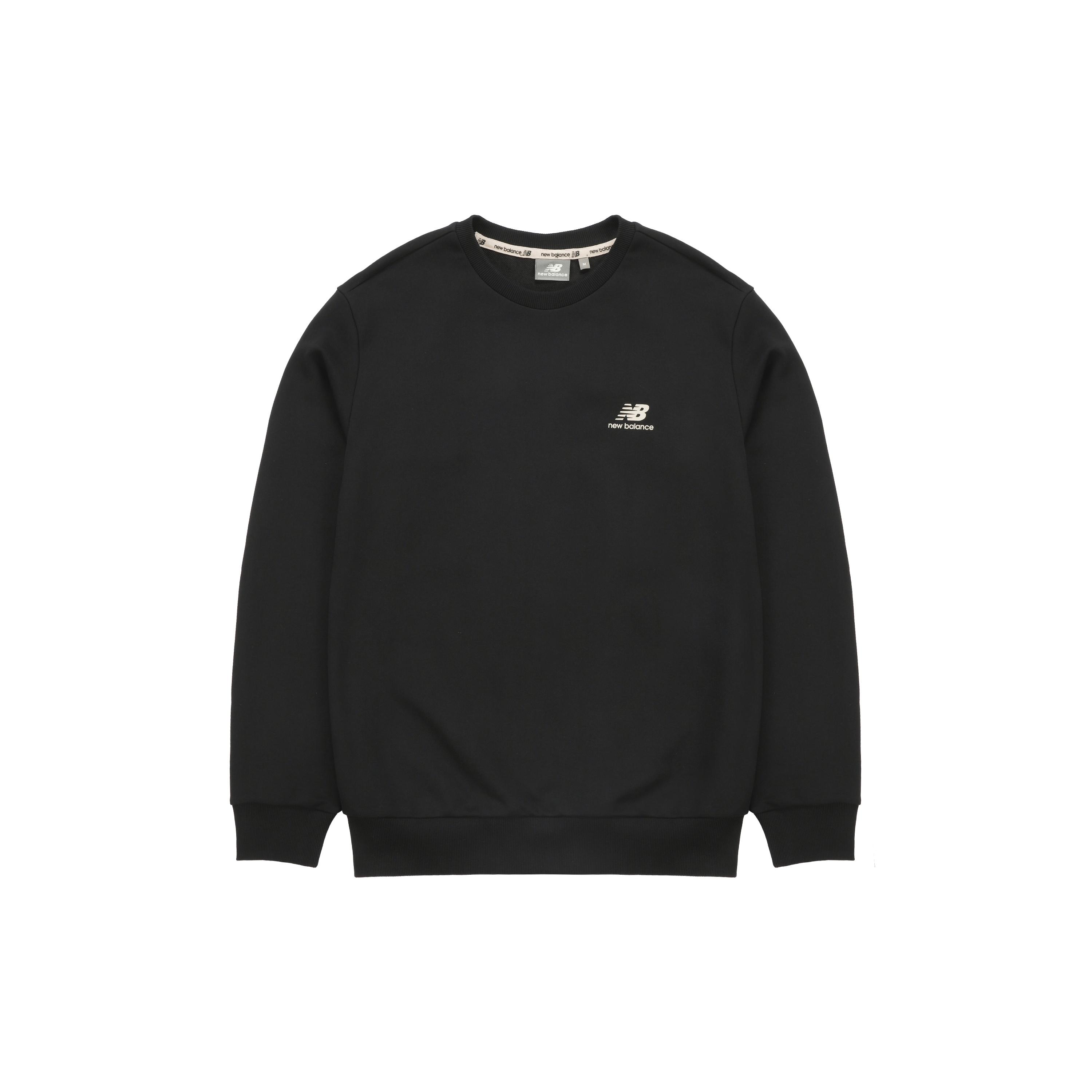 New Balance Athleisure Casual Sports Round Neck Pullover Long Sleeves Black Men s 5CB33223-BK XL