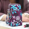 Korean Style Crossbody Phone Bag – Women's Fabric Pouch, Neck Hanging Sports Armband, Vertical Wrist Coin Purse
