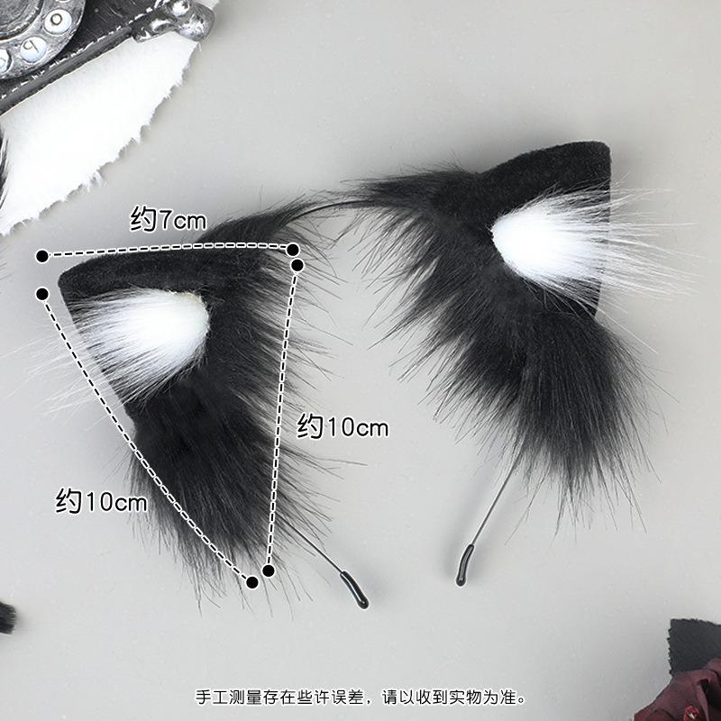 Handmade plush simulated cat ear hair accessories cute kitten headdress cosplay comic exhibition animal ears cat ear headband