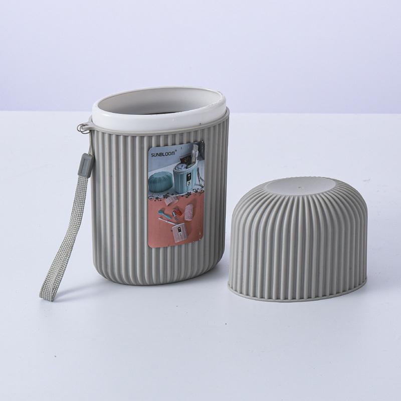 

Travel Mouthwash Cup Portable Cute Essential For Business Trips Toothbrush Case With Lid Multifunctional Storage Set