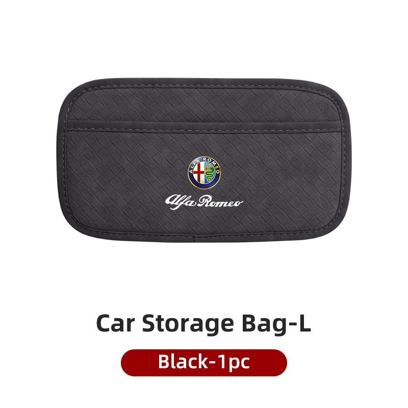 TKJLP1 Plaid Self-Adhesive Storage Hanging Bag For Alfa Romeo Giulietta 159 147 156 166 Mito Giulia GT Stelvio Tonale