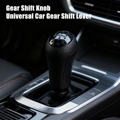 5-Speed Gear Shift Knob for Renault Ergonomic Replacement Handle Universal Car Gear Shift Lever Handle Dust-Proof Cover Black Gear Lever Knobs