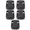 5 Sets Battery Dock Holder with Screws Battery Hanger Mounts for DCB200 DCB201 DCB203 DCB204 DCB206 Black