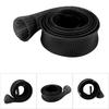 Braided Sleeve Expandable Casting Fishing Rod Pole Cover Protector (Black)