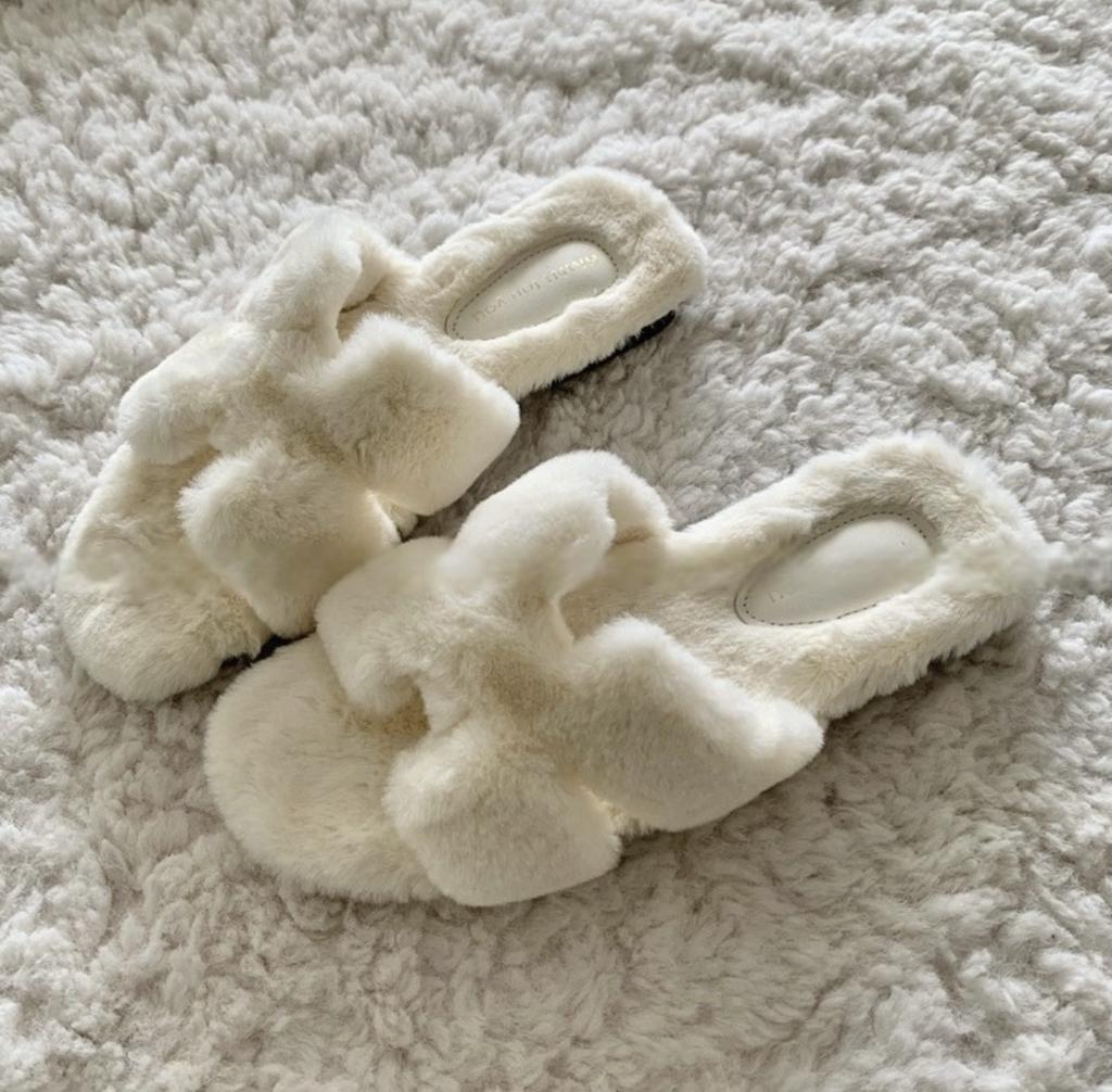 Mao Mao slippers 2025 autumn and winter new women's wear fashion Internet celebrities ins senior casual super soft flat bottom one-word