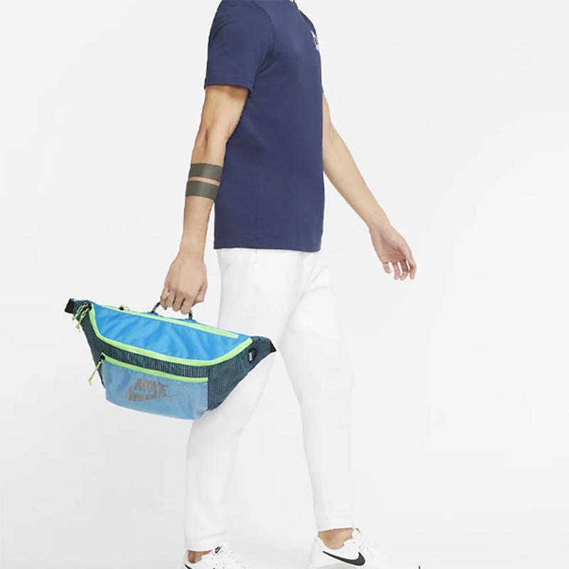 Nike Polyester Polyester Sling Bags Crossbody Bags Fanny Packs Regular Unisex Blue Casual CV1411-446