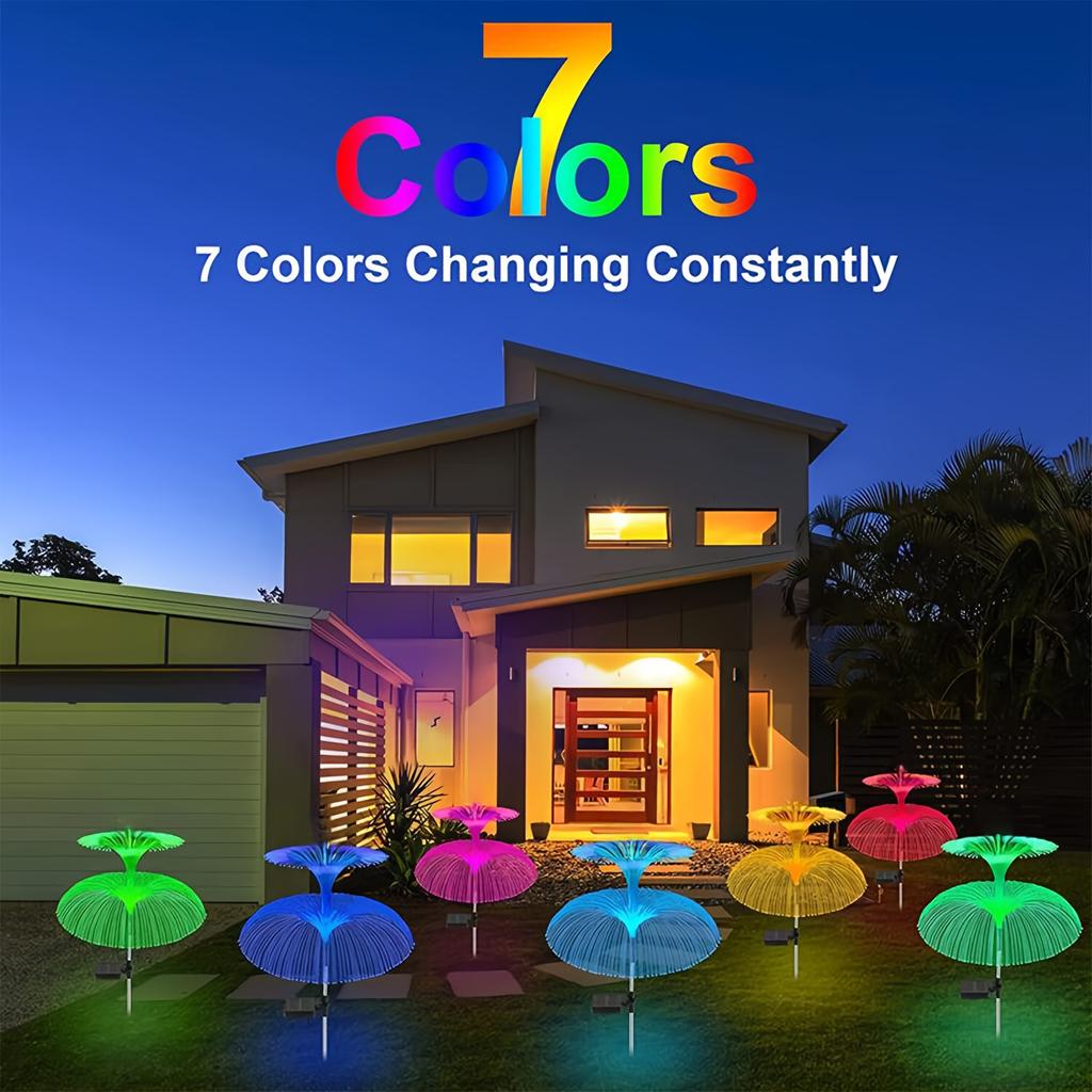Christmas Jellyfish Garden Light Solar RGB Conversion Light Suitable for Wedding , Courtyards, Lawn Terraces Christmas Decoration
