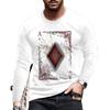 Men'S T-Shirt 3D Digital Printing Outer Wear With Long-Sleeved Casual Top
