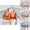 Chic Retro Small Shoulder Bag For Women In Blue Pink Khaki Orange Black