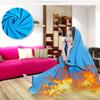 Fleece Sleeping Bag Suitable For All Seasons Envelope-Type Portable Travel Camping And Nap Sleeping Bag For Adults