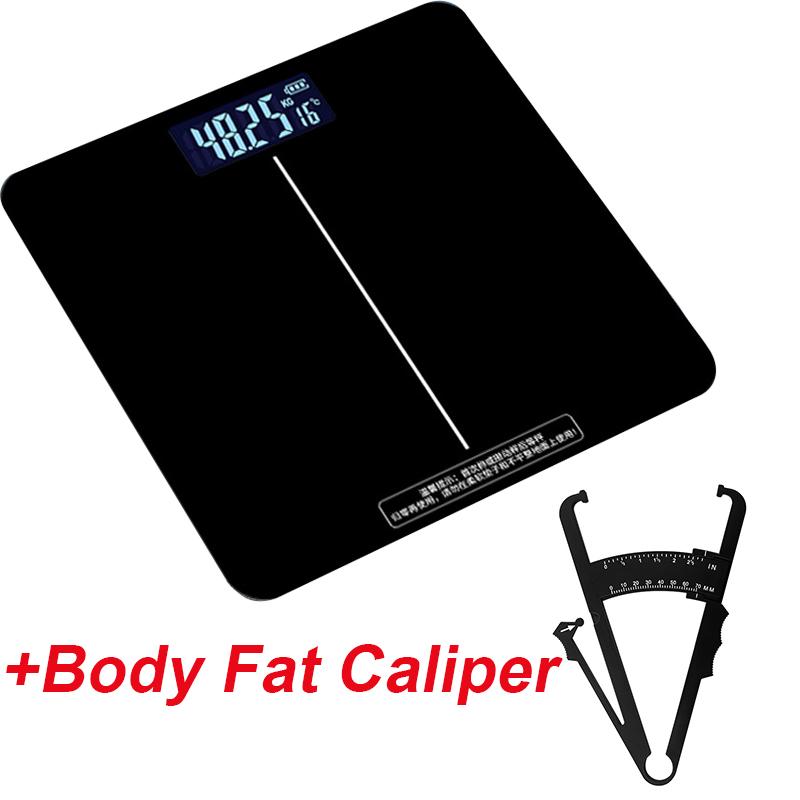 Digital Bathroom Scale Highly Accurate Body Weight Scale With Lighted LED Display Round Corner Design Weight Scale