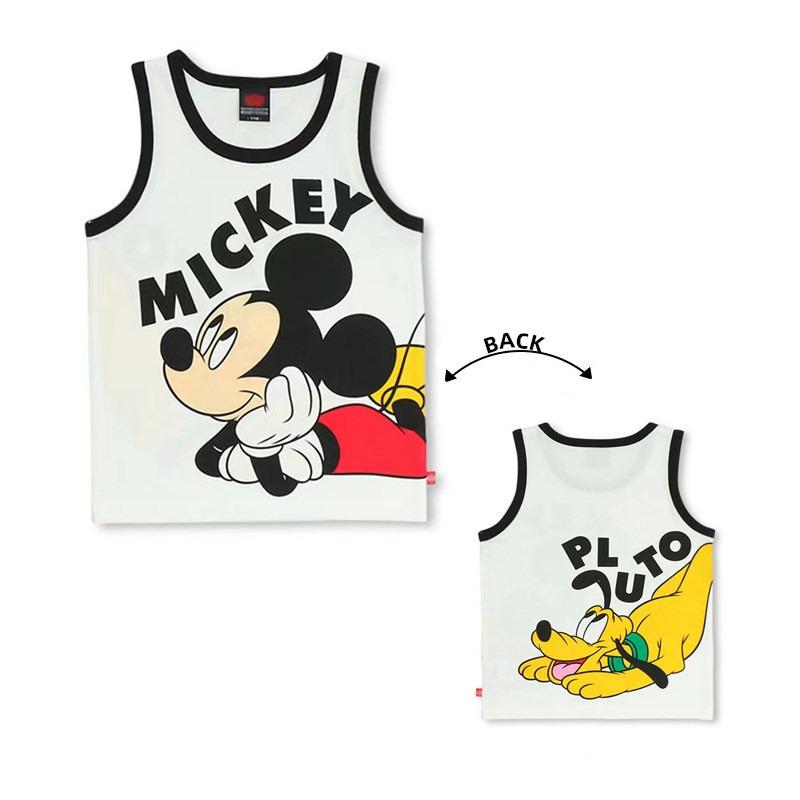Disney Mickey Lightning McQueen Boys Vest Summer Boys Sleeveless Top Boys Thin Cartoon Sweat-Absorbent Handsome and Cute 110