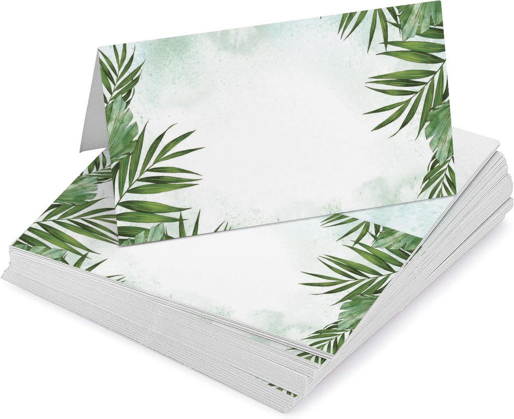 Inkdotpot Pacote com 24, cartões de mesa de tenda impressos para configuração de mesa para casamento, cartões de acompanhante com nome de casamento