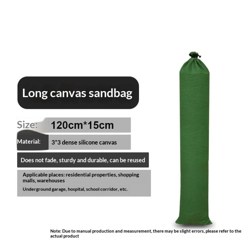 

Heavy Duty Flood Sandbags Reusable Canvas Flood Control Sandbags Large Capacity Water Barriers For Flooding Door Garage Basement 120cm 15cm