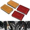 Motorcycle Universal Rectangle Front Fork Leg Reflector Reflective Safety Warning For BMW K1200RS K1200GT R1200RT R1200GS R1200R