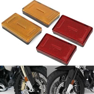 Reflector Rectangular Universal para Barra de Horquilla Delantera de Motocicleta Advertencia de Seguridad Reflectante Para BMW K1200RS K1200GT R1200RT R1200GS R1200R