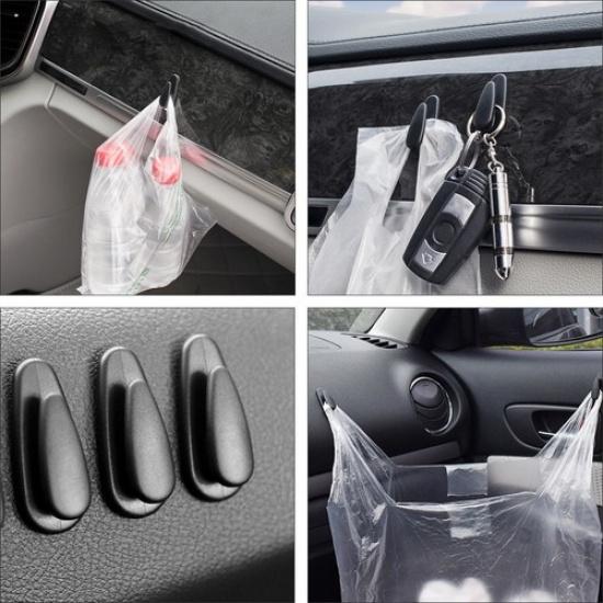 8 Pcs Self Adhesive Hooks for Auto Multifunctional Car Seat Hanger