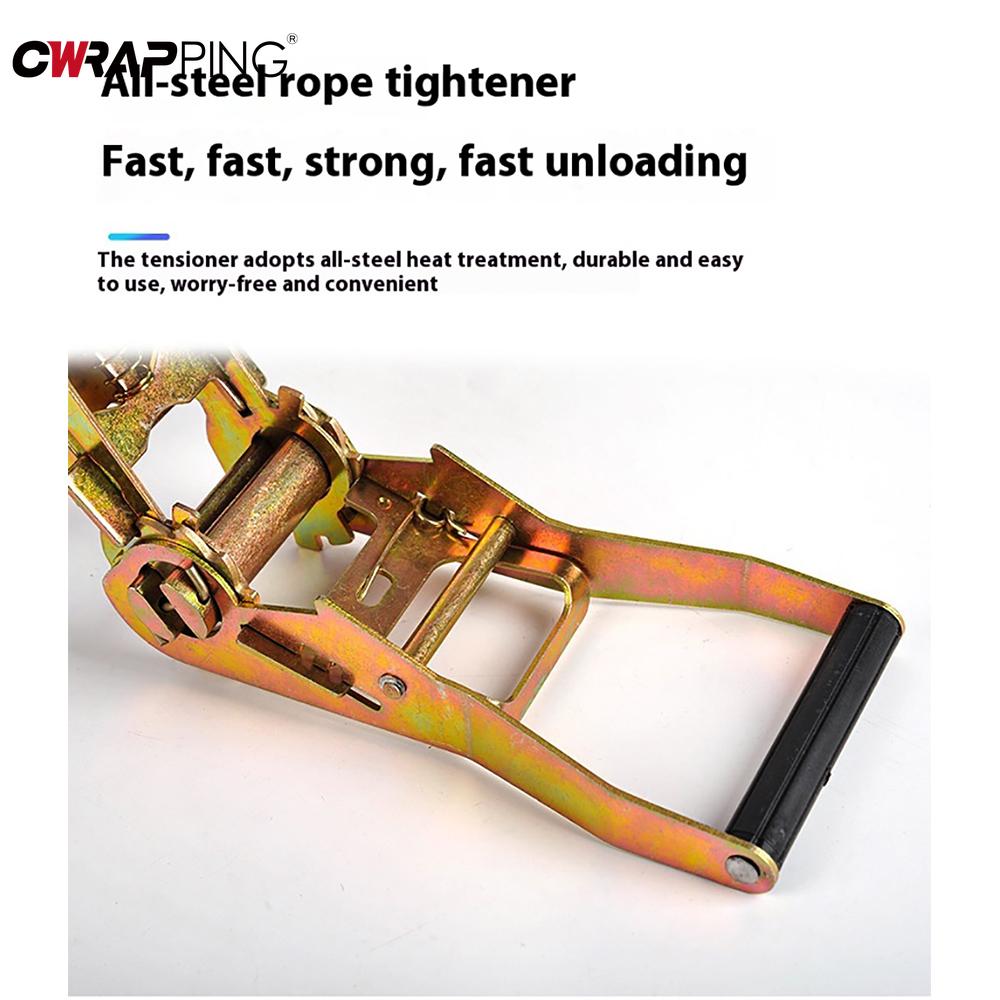 Car Tie Down Straps Truck Straps Wear-Resistant Thickened Self-Locking Rope Tightener Heavy Duty Cargo Straps Car Accessories