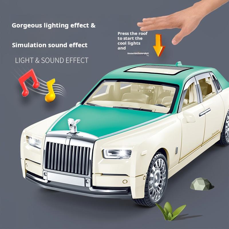 Simulation Rolls-Royce Phantom Model Car Model Ornaments Luxury Car Sedan Children's Toy Car Boy Collection with Box