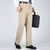 FENGMAO Men's Loose Fit High-Waist Business Suit Pants