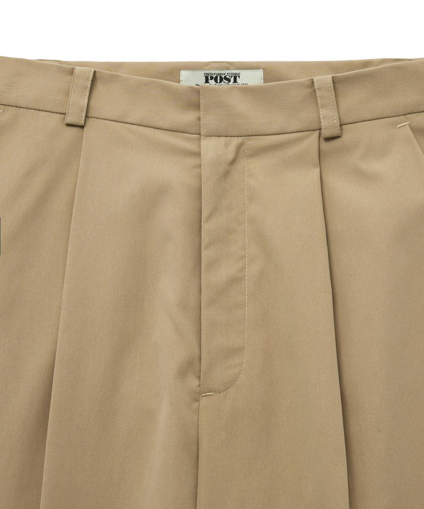 THE SATURDAY EVENING POST Button Tab Trousers_Beige