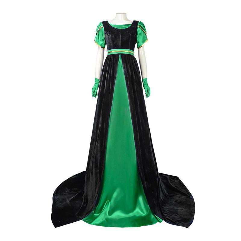 Bridgerton Vestito Set Due Pezzi Abito Medievale Abito Lungo da Donna Allacciatura Abbigliamento Vestito Vintage