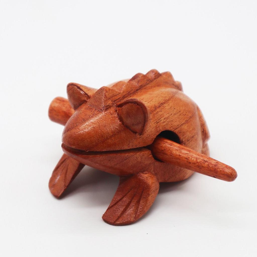 Wooden Croaking Frog Guiro, Small 2.5 Inch