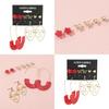 Trendy Alloy Cartoon Character Earrings Set For Women European And American Style