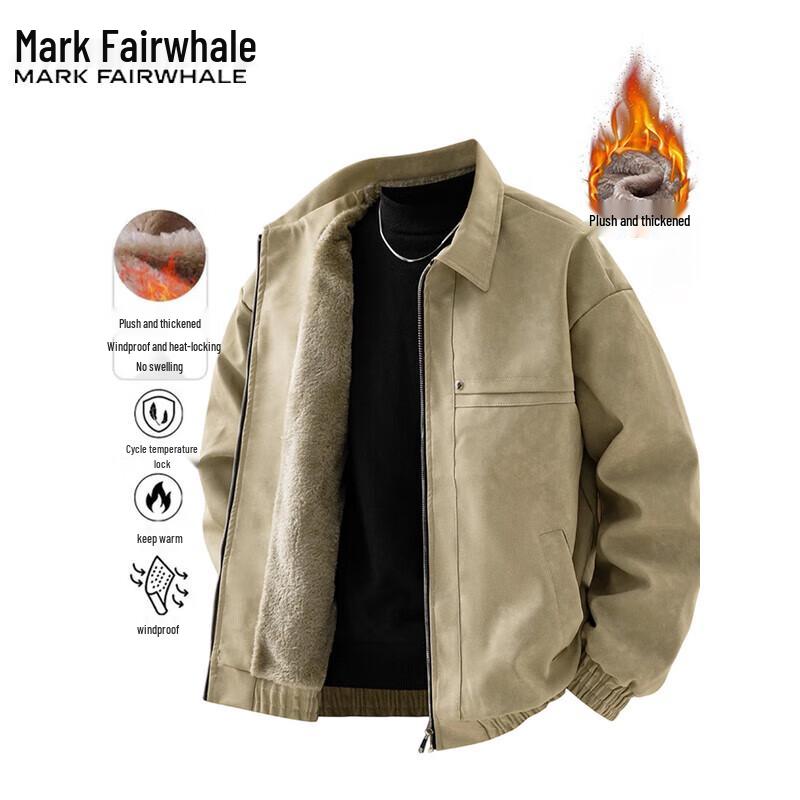 Mark Fairwhale Men's Fleece-Lined Faux Leather Jacket