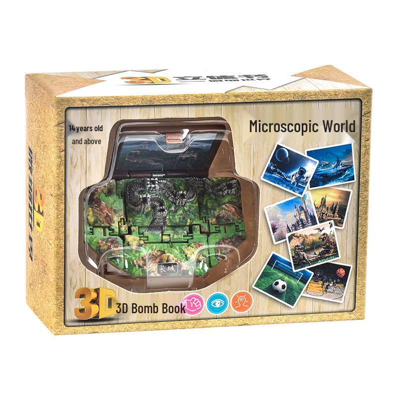 Mini Hamburger 3D Pop-up Book Keychain: Trendy Pendant & Creative Decompression Toy.
