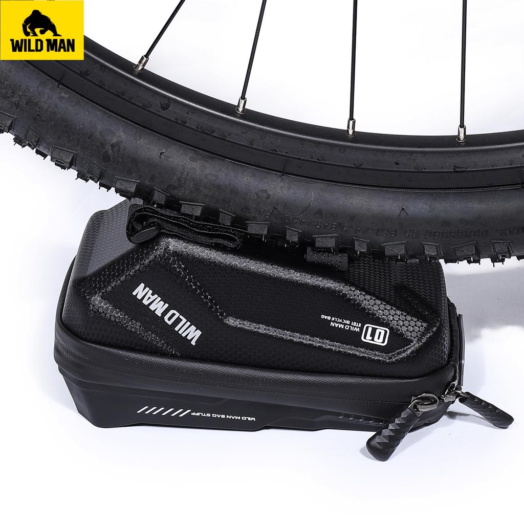 WILDMAN XT1 Popolare Impermeabile EVA&PU Portacellulare Touch Screen Borsa da Manubrio per Bicicletta Scatola MTB per Accessori Bicicletta
