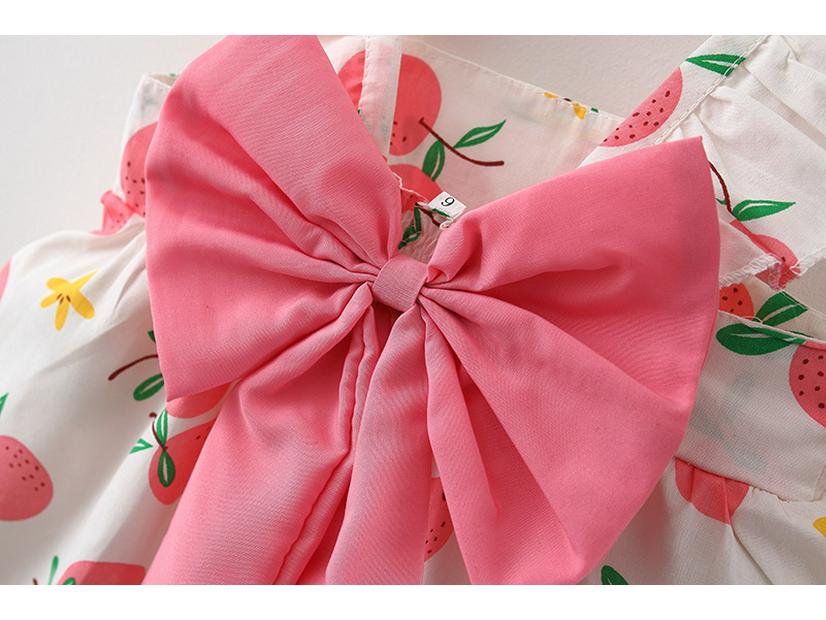 Letní bavlněné šaty na ramínka pro miminka - Dětské jednodílné oblečení